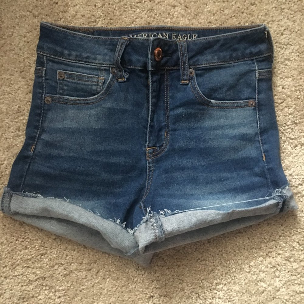 American Eagle Medium Wash Denim Shorts